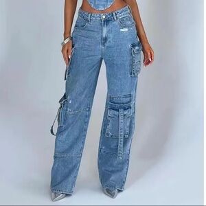 Cargo Denim Jeans